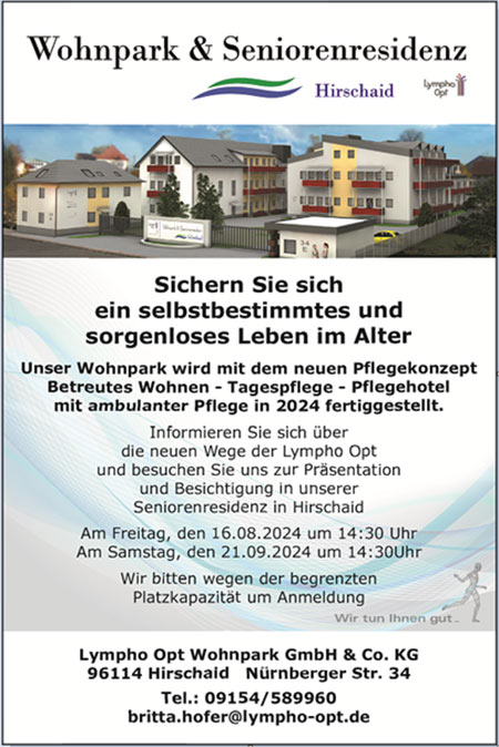 Seniorenresidenz und Wohnpark in Hirschaid - Informationsveranstaltung